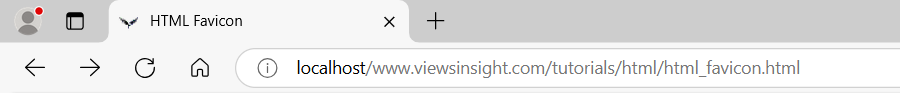 Example of favicon