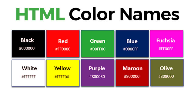 HTML Color Names HTML Color Names