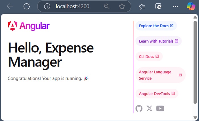 angular application