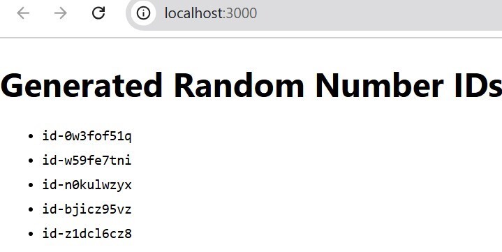 Random Number IDs