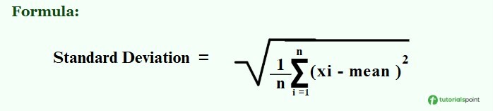 formula for standard deviation