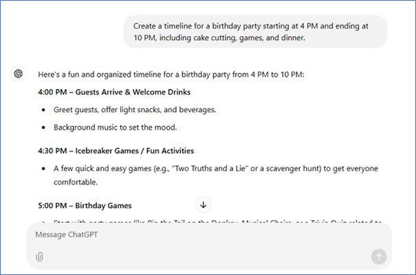 Create an Itinerary