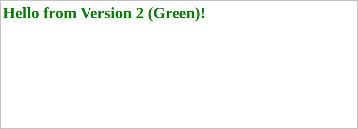 Test the Green version