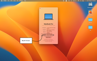 macOS Version macOS Version