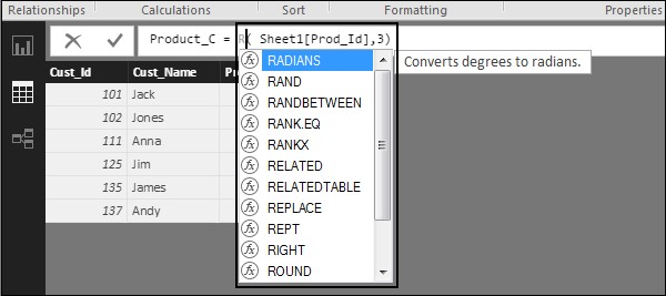 Creating Calculated Columns4