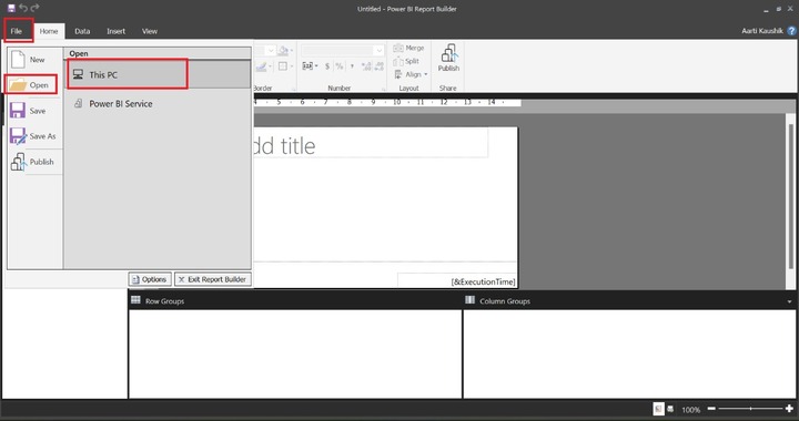 Paginated Report
