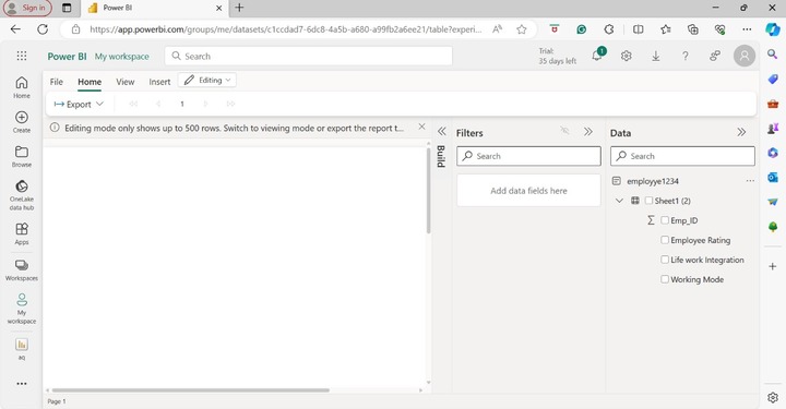Report Directly in Power BI Service 3