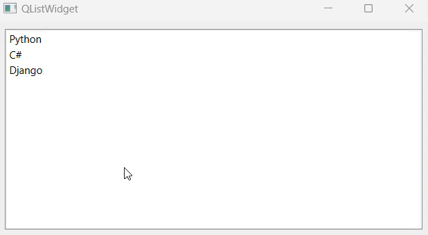 qlistwidget_ex_one