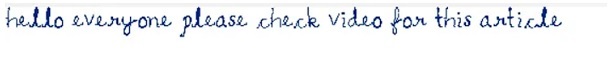 Handwriting Handwriting