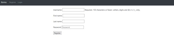 registration page registration page