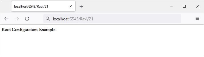 Root Configuration