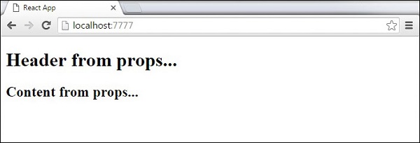 React Props Example