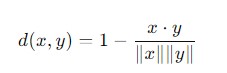 Cosine Distance
