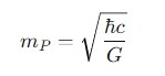 planck mass
