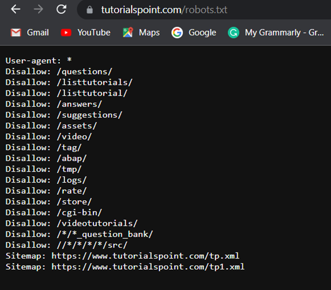 Robots Txt