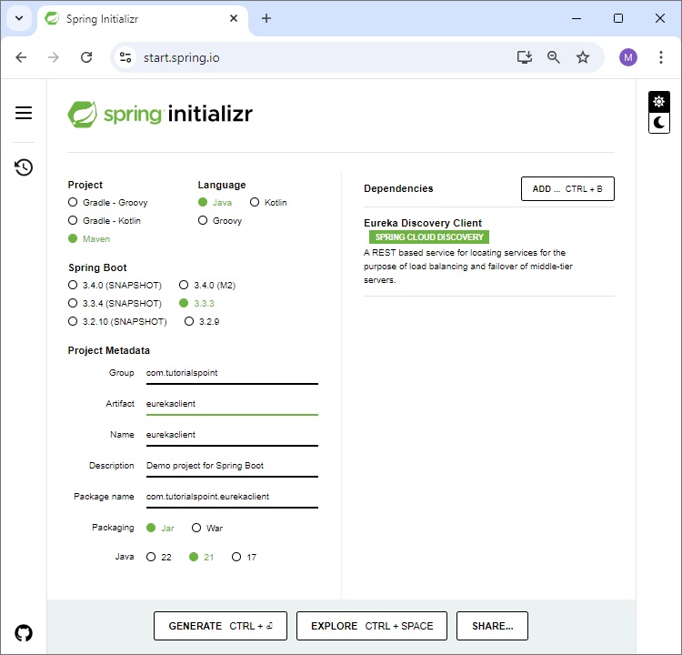 Build Eureka Client