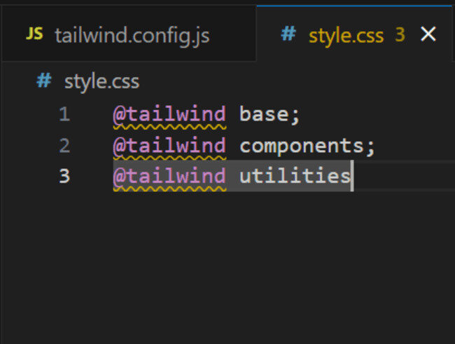 @tailwind directives example