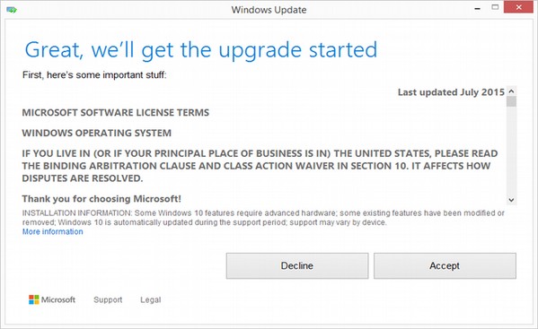 Microsofts License Terms